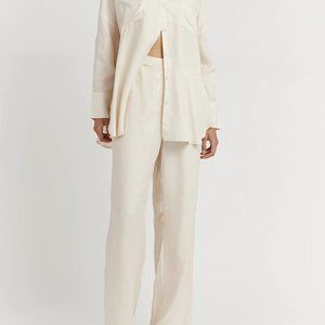 DISSH Campbell oyster straight pant cream 4 NWT